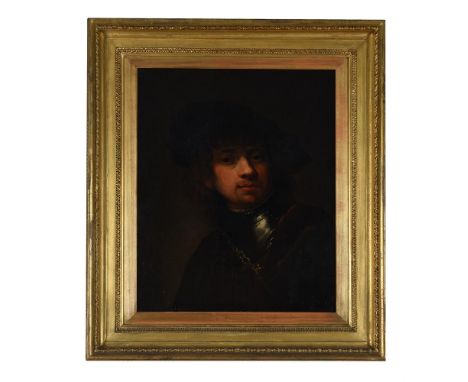 AFTER REMBRANDT HARMENSZOON VAN RIJN'TRONIE' OF A YOUNG MAN WITH GORGET AND BERETOil on canvas51 x 41cm (20 x 16 in.)After th