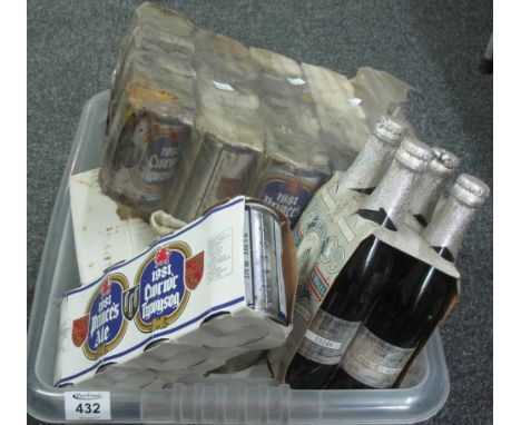 Box containing vintage beers to include; Prince's ale, Felinfoel Brewery Centenary ale etc. (B.P. 24% incl. VAT)