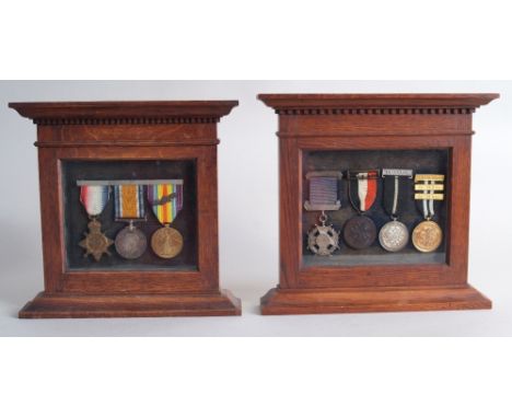 A group of three WWI George V medals, 1914-15 star, the British war medal 1914-18, and the Allied Victory medal, all awarded 