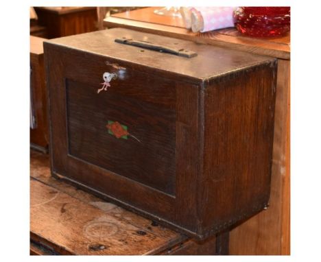 Mid 20th Century Neslein tool chest, the removable front enclosing three short over three graduated long drawers, the lowest 