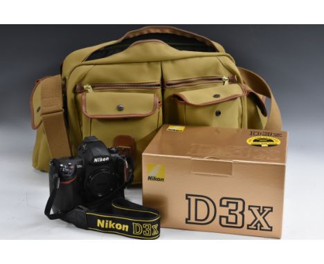 Photography - A Nikon D3X DSLR camera, 2 x 64gb memory cards, D3X strap, manual, softwear etc. boxed; A Nikon MH-22 quick cha