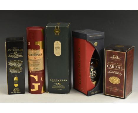 Whisky - Lagavulin, Singley Islay Malt Whisky, Aged 16 Years, 43%, 1 litre, labels good, level at neck, seals intact, boxed; 