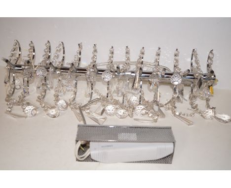 Good quality crystal drop ceiling light (Width: 60cm)