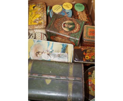Quantity of vintage tins to include Westhoughton  friendly quality society