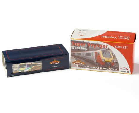 A boxed Bachmann Virgin Trains Class 221 Super Voyager 5 Car DMU 32-626, together with a Bachmann Turbostar 3 Car DMU 'Scotra