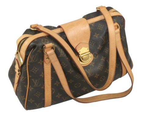 Louis Vuitton - a monogram Stresa shoulder bag, toile canvas with vachetta cowhide leather shoulder straps and trim with poli