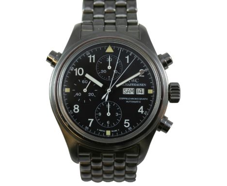 International watch Company - a Doppelchronograph automatic stainless steel gentleman's wristwatch, circa 2008, reference 371