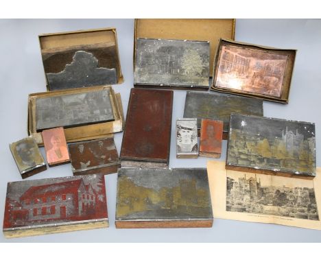 Of Banbury and District interest, a collection of approximately thirty photographic printing blocks, including views of The R