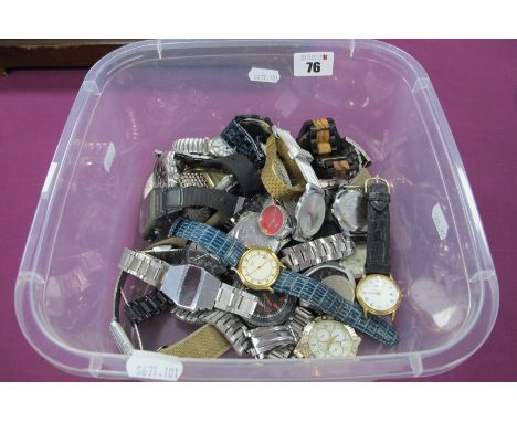 Assorted Wristwatches, including Rotary, Sekonda etc (damages). 