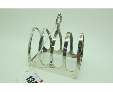 A Hallmarked Silver Five Bar Toast Rack, EV, Sheffield 1938 (48grams). 