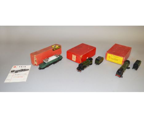 Three boxed Trix Locomotives, including  an HO Trix Express 2241 'Krokodil' 'E94007', a TTR #236 4-6-2 Brittania Loco &amp; T