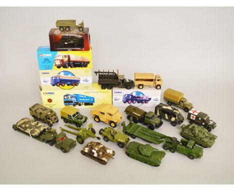 Quantity of assorted diecast models: four boxed Corgi Classics; boxed Atlas fire engine; selection of unboxed models, includi