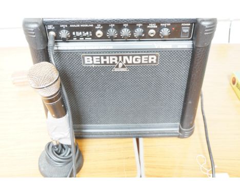 Behringer amplifier & microphone  