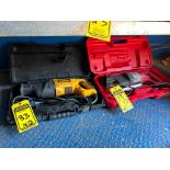 (2) Sawzalls: Milwaukee & Dewalt