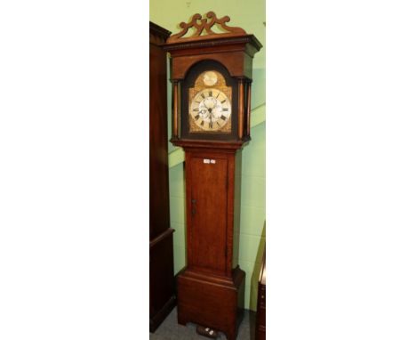 An oak thirty hour longcase clock, G Miller, Gateshead