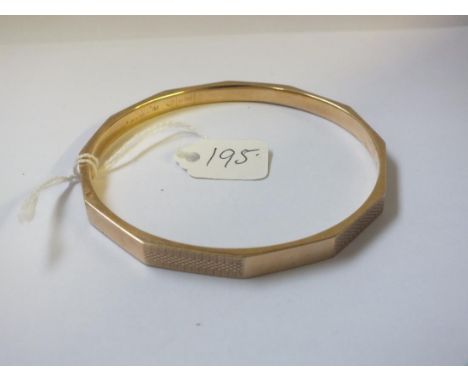 9ct slave bangle 14g       