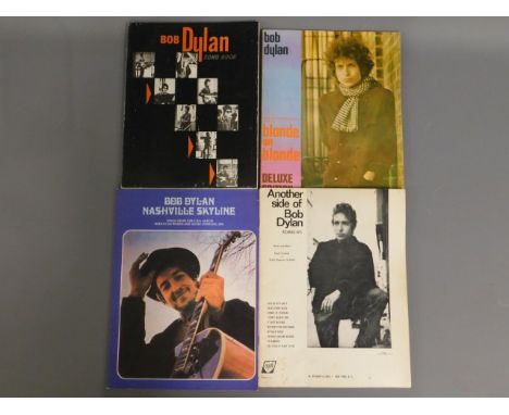 Four Bob Dylan songbooks