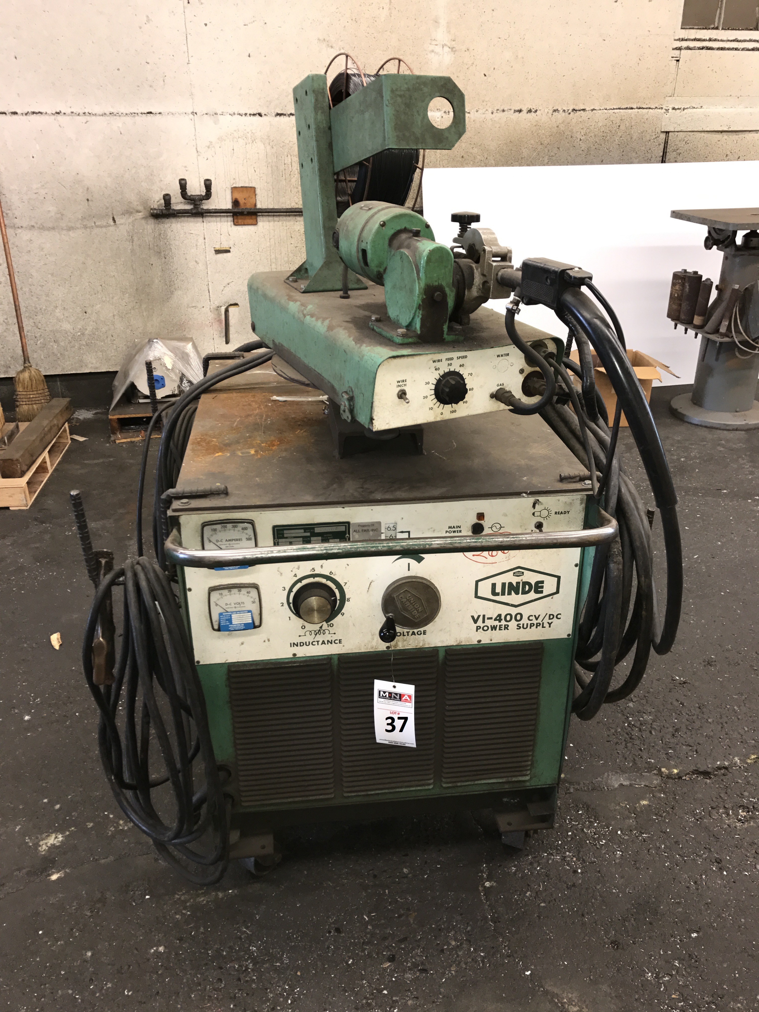 Linde Welder; Model VI 400; 400Amp CV/DC Power Supply & Wire Feeder