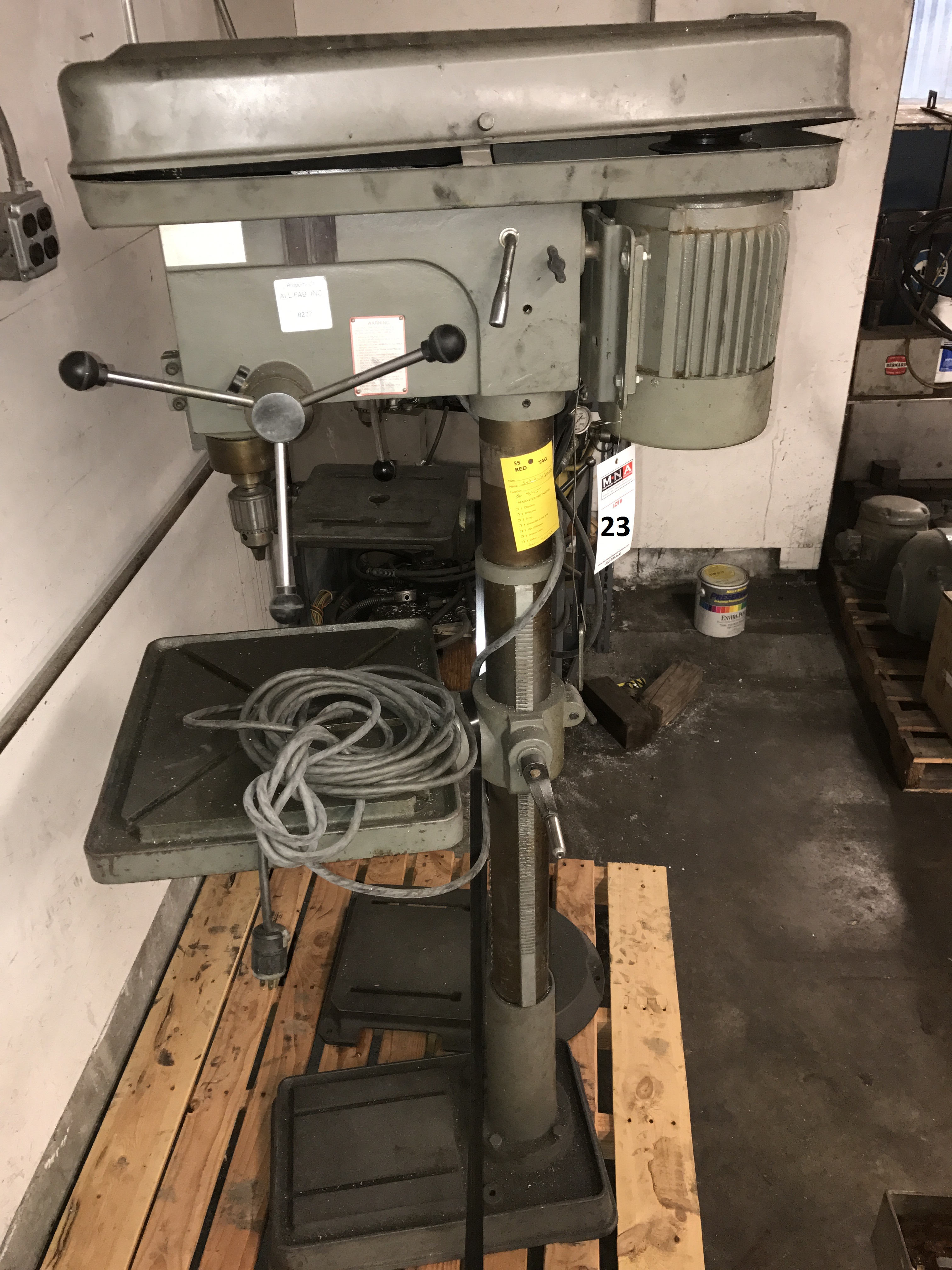 Jet Drill Press; 12 Speed 20.5" Swing; Model OR2501F; Serial 800165; 1PH 1HP 110V;
