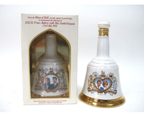 Whisky - Two Bell's Royal Commemorative Bell Scotch Whisky Decanters, one boxed.