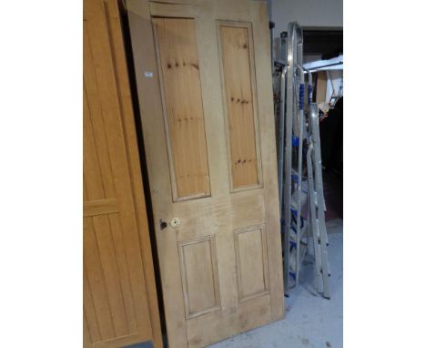 Four pine interior panel doors
