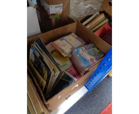 A box of Ordnance Survey books and other booklets 