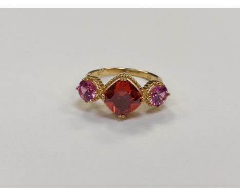 A silver dress ring, size N