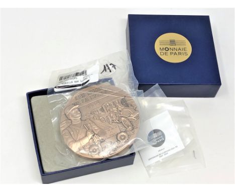Monnaie De Paris - Centenary of the Great War 1914 - 2014, bronze medallion coin, 81 mm diameter.