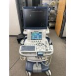 GE LOGIQ E9 HD CLEAR 2013, R4 ULTRASOUND SYSTEM WITH 9L-D AND C1-6-D PROBES