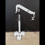 ZEISS OPMI 1-FC SURGICAL MICROSCOPE TO INCLUDE SINGLE MOUNT BINOCULAR WITH EYEPIECES BOTH ARE (10X/2