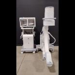 GE OEC 9800 PLUS C-ARM SYSTEM WITH 9 INCH II & WORKSTATION (MISSING PARTS)