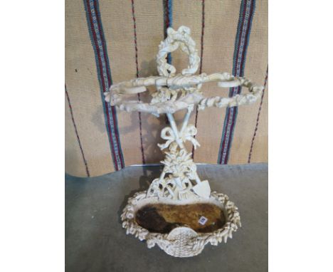 A cast iron stick stand - 62cm H 
