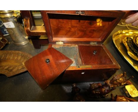 Georgian mahogany Tea caddy