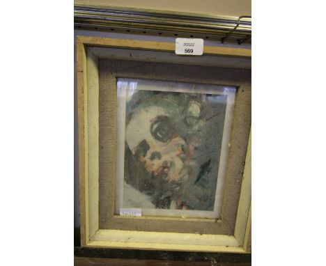 Oil on Board - Abstract/modernist Portrait