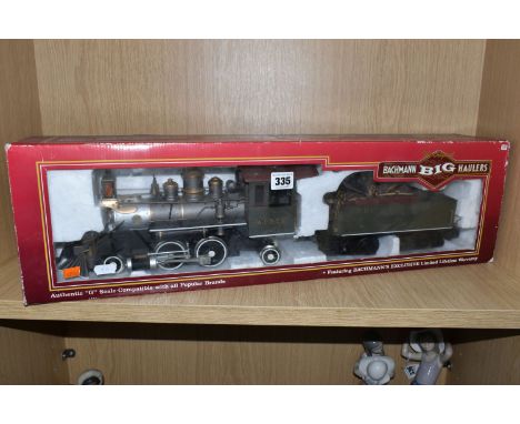 A BOXED BACHMANN BIG HAULERS G SCALE 2-4-2 LOCOMOTIVE AND TENDER, White Pass &amp; Yukon Railway, No.9, green livery (91119),