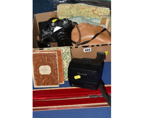 ONE BOX OF MILITARY MAPS AND MISCELLANEOUS ITEMS, to include a selection of WWII and 1920s military escape maps of Myanmar (w