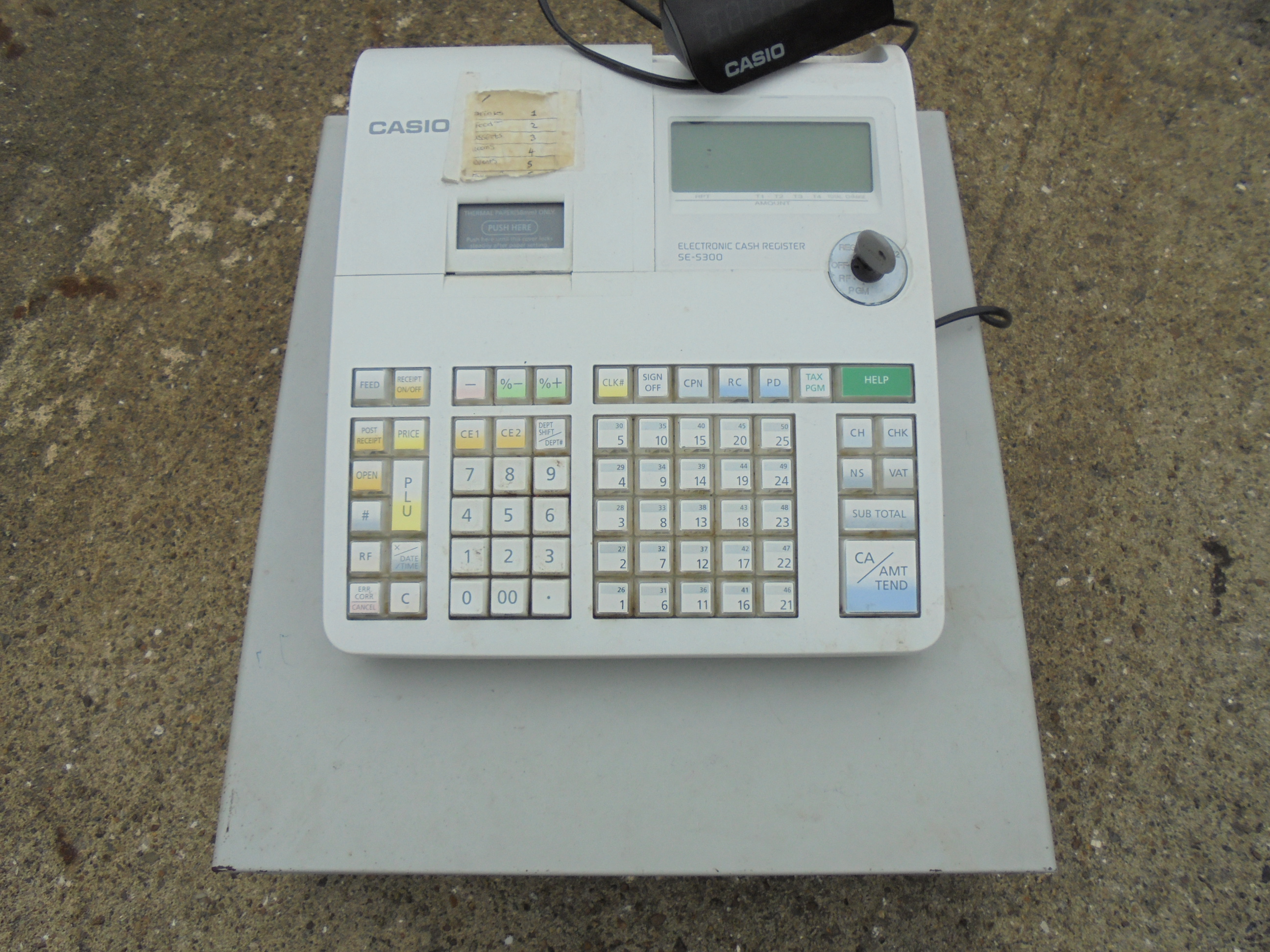 Casio SE5300 Electronic Cash Register with Key