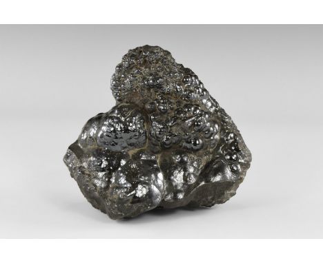 A specimen of botryoidal hematite, with the surface polished to highlight its form. From the historic ‘Victorian Museum’ coll