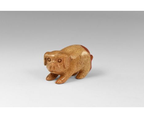 A wide-eyed pig carved in tan and brown jasper. From the historic ‘Victorian Museum’ collection of Gregory, Bottley & Lloyd (