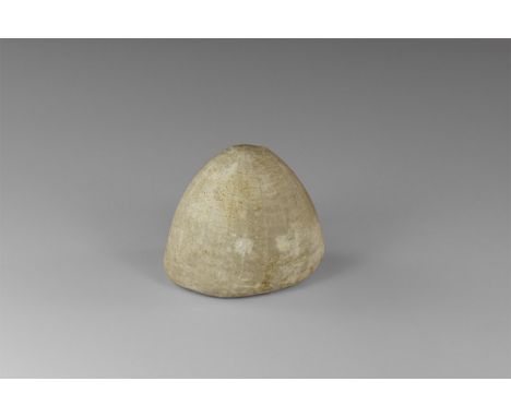 Cretaceous Period, 145-65 million years BP. A finely preserved specimen of the echinoderm Echinocorys elevata, from the Engli