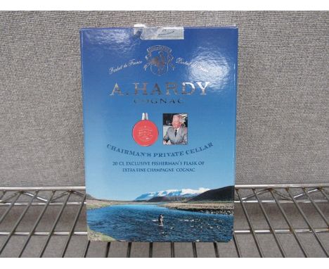 A.Hardy Cognac Chairmans Private Cellar Fisherman's Flask, 20cl boxed