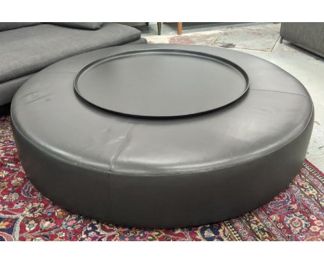 B&amp;B ITALIA HARRY LARGE OTTOMAN , by Antonio Citterio, along with a fat-fat tray, by Patricia Urquiola, 150cm W x 33cm H. 