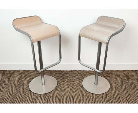 LAPALMA LEM STOOLS, a pair, by Shin &amp; Tomoko Azumi, 87cm H. (2) 