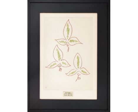 HENRI MATISSE, 'Poemes - Charles D'Orleans' lithograph, 37cm x 25cm, framed. 