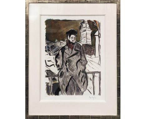 BOB DYLAN (American b. 1941), 'Man on a Bridge', a portfolio of four giclee prints, The Drawn Blank Series, pencil signed and