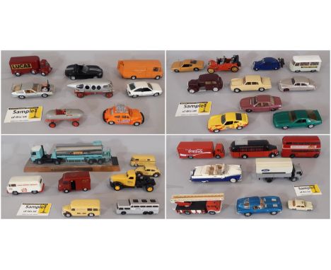Large collection of unboxed model vehicles by various makers including Solido, Hot wheels, Dandy, Cursor, Rio, Gama, NZG, Sik