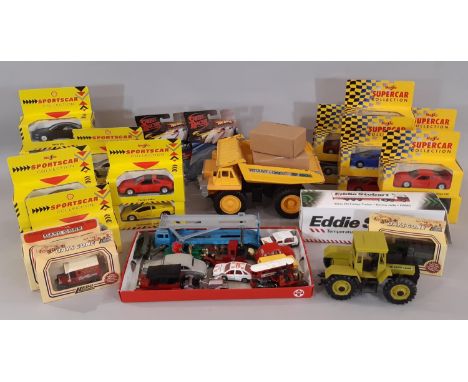 Mixed collection of boxed model vehicles including 9 SuperCar and 10 SportsCar  models by Maisto, Eddie Stobart lorry 'Emma J