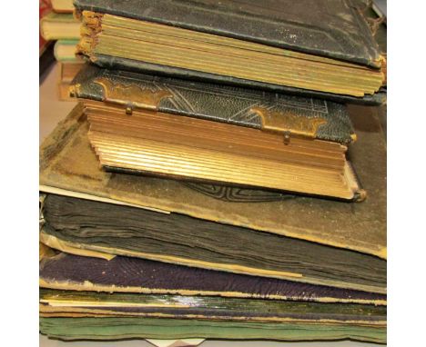 Three Edwardian and other postcard and photographic albums, one showing several views of the Royal Agricultural Show in Brist