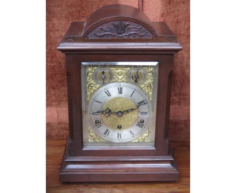 MAHOGANY/REPRODUCTION CASED BRACKET CLOCK 