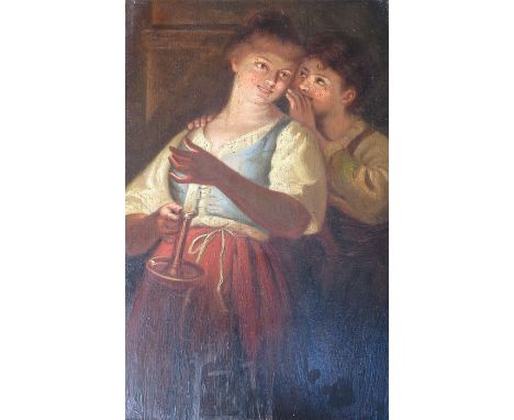 VICTORIAN OIL ON PANEL, UNSIGNED 